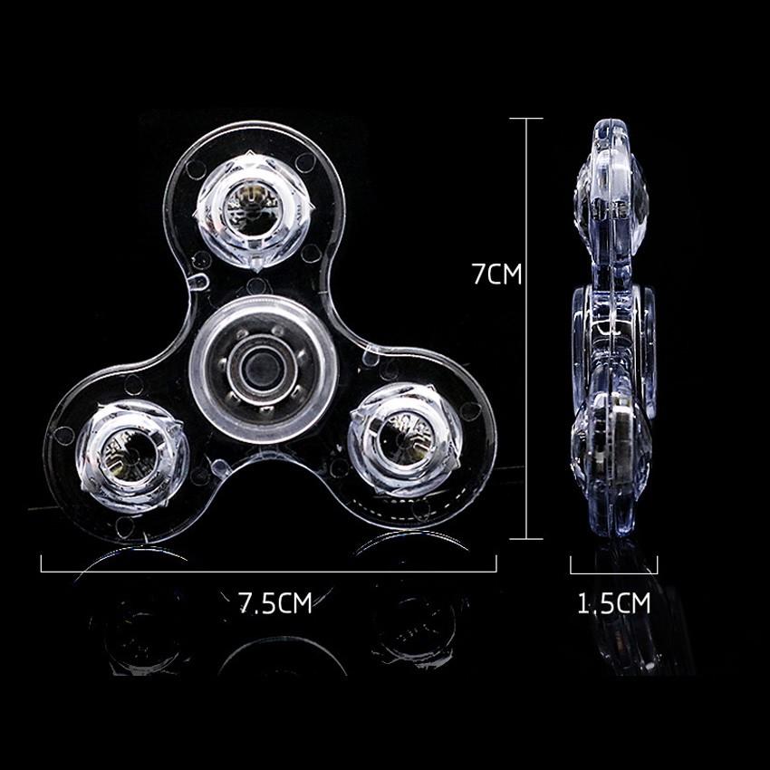 Con Quay Đồ Chơi Fidget Spinner Edc Adhd Với Đèn Led Giúp Giảm Stress