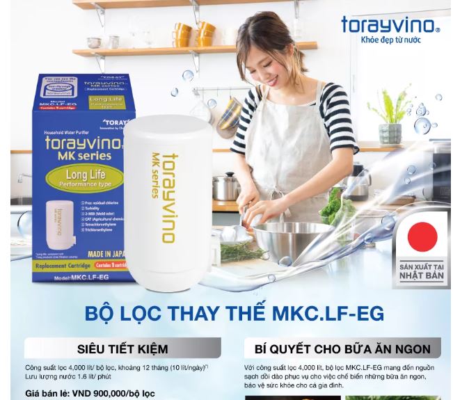 Combo 2 Bộ Lọc Thay Thế Torayvino MKC.LF-EG