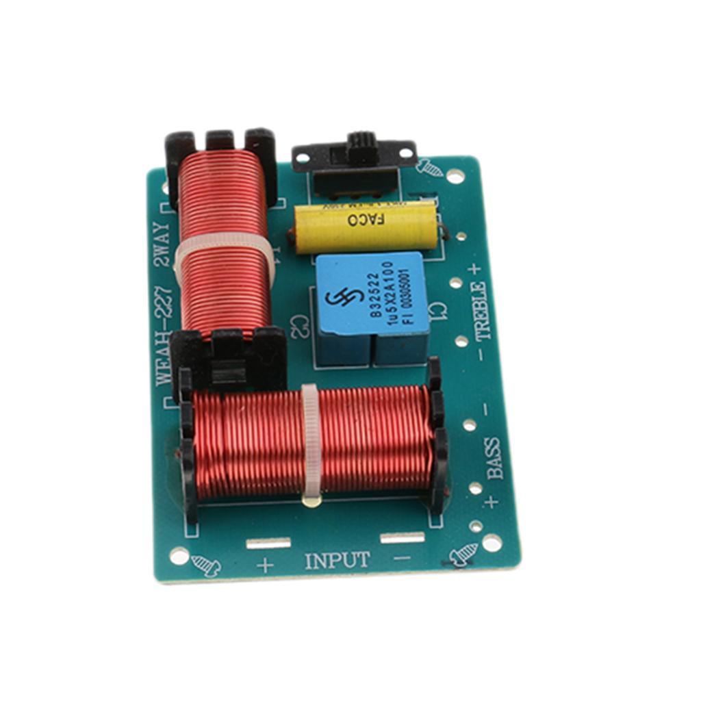 2Pcs Treble Bass  Frequency Divider Speaker Crossover Filters Board