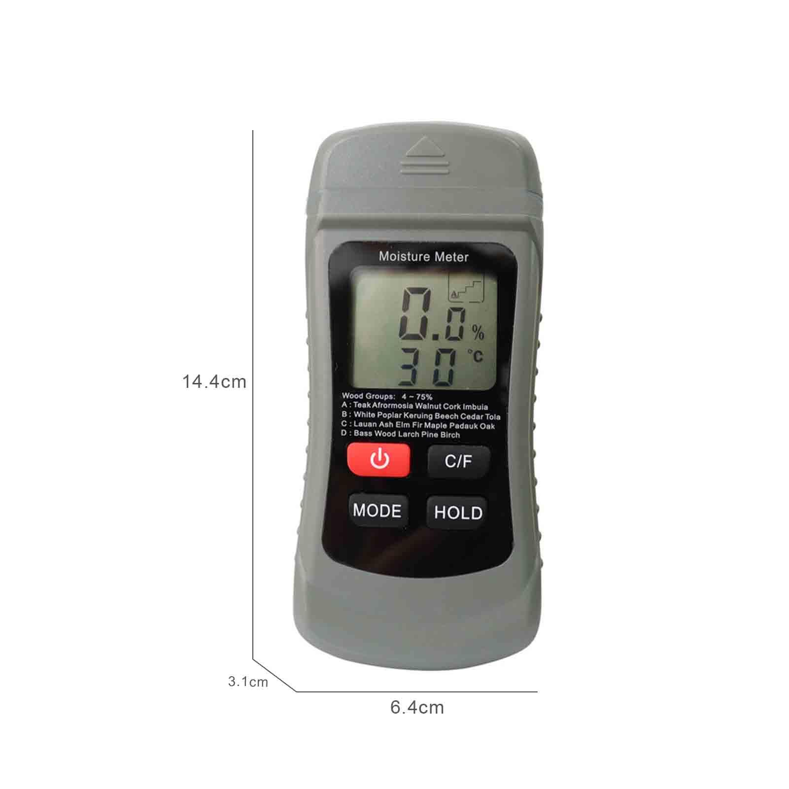 Máy đo độ ẩm gỗ màn hình kỹ thuật số cầm tay