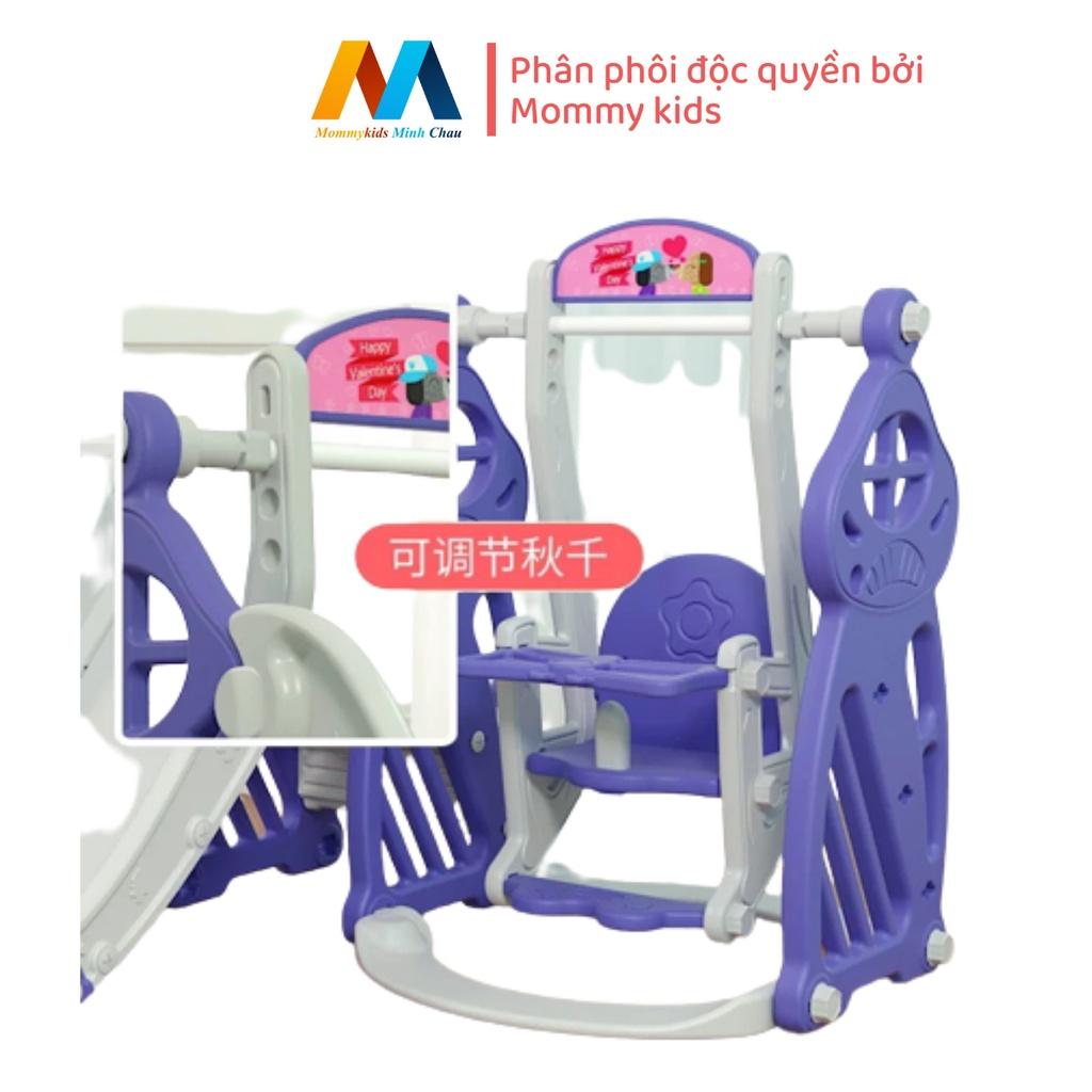 Cầu Trượt Xích Đu MOMMYKIDS MINH CHÂU MẪU VƯƠNG MIỆNG Cho Bé TỪ 1-7 TUỔI Loại 1