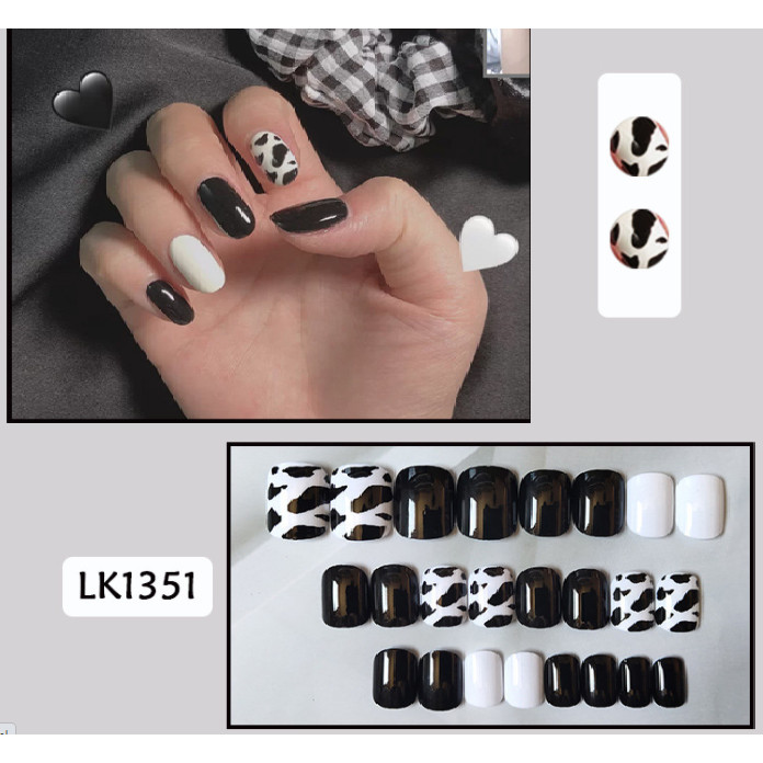 Bộ 24 móng tay giả nail thơi trang (như hình-LK1351)