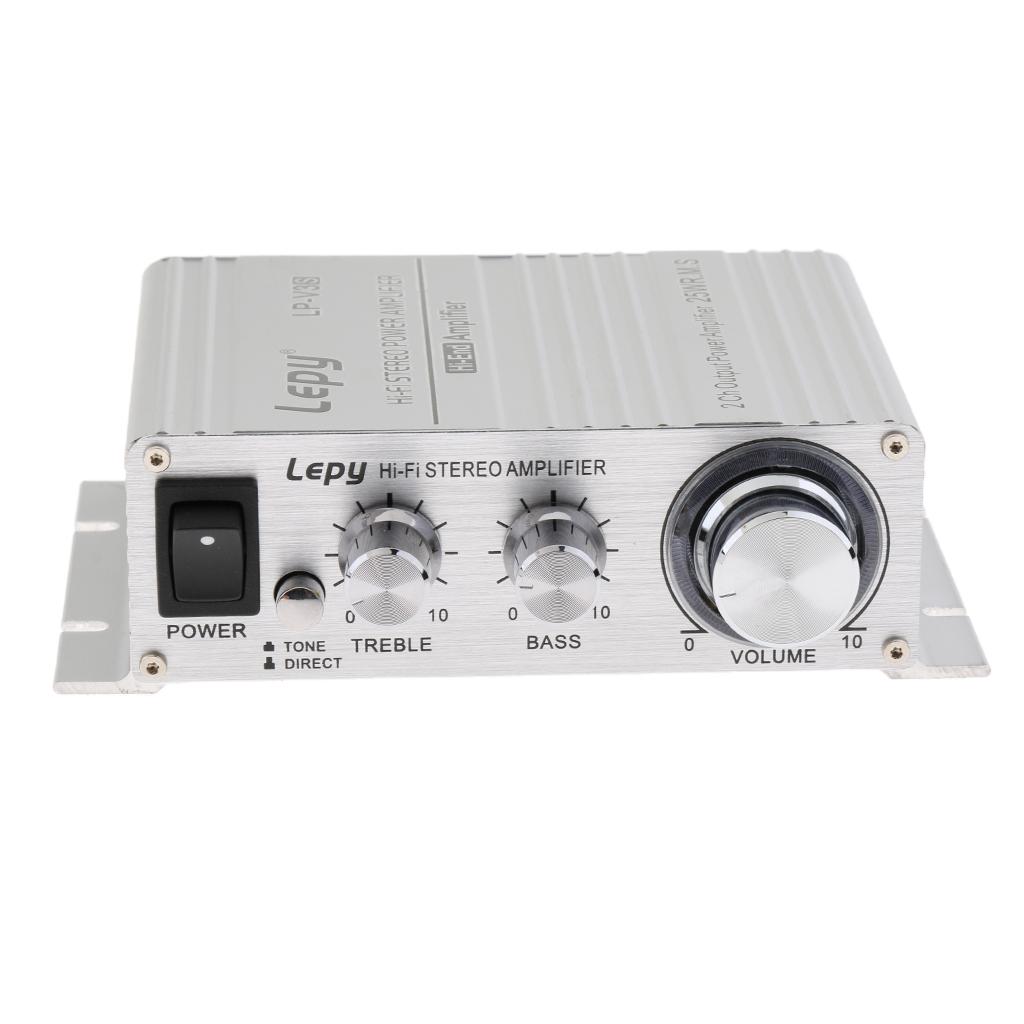2*25W Stereo Power Car Amplifier BASS DC 12V 3.5mm Scoket for MP3