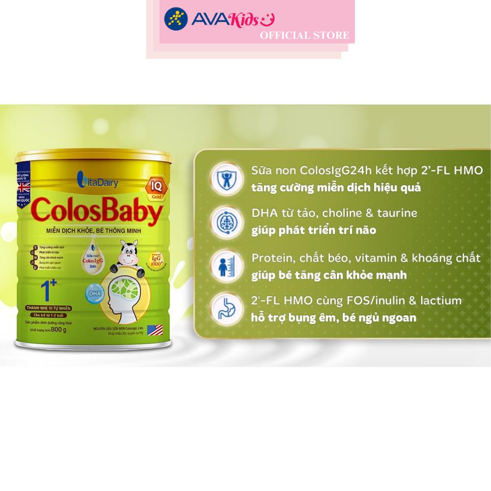 Sữa Bột Colosbaby IQ Gold 1+ 800g - Lon - Hàng chính hãng