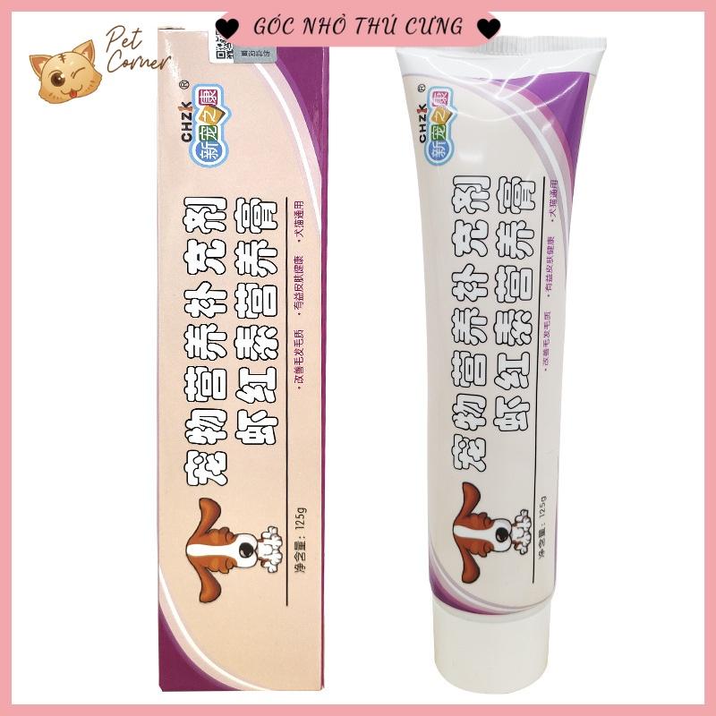 Gel dưỡng lông màu nâu đỏ, bổ sung canxi cho chó