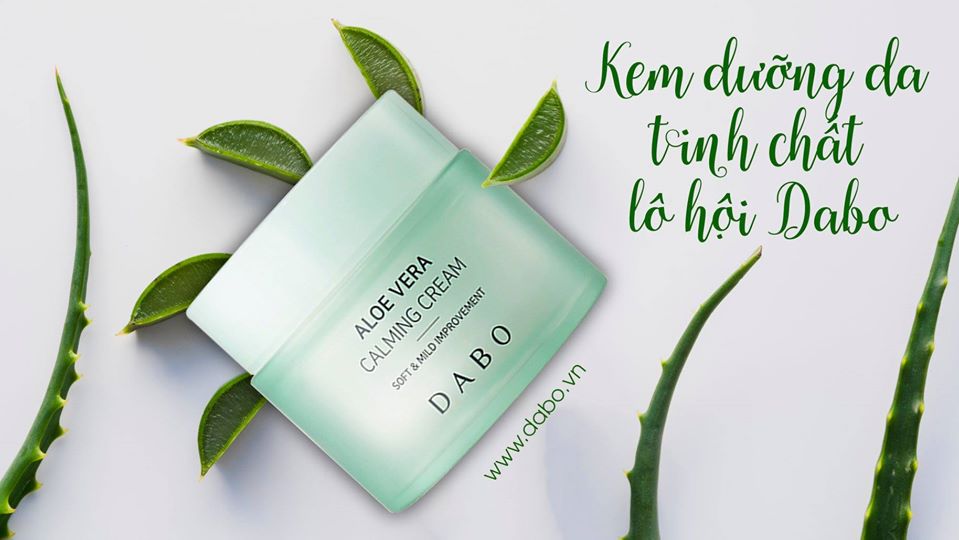 Kem dưỡng trắng da Lô Hội cao cấp Dabo Aloe Vera Calming Cream ( 50ml )