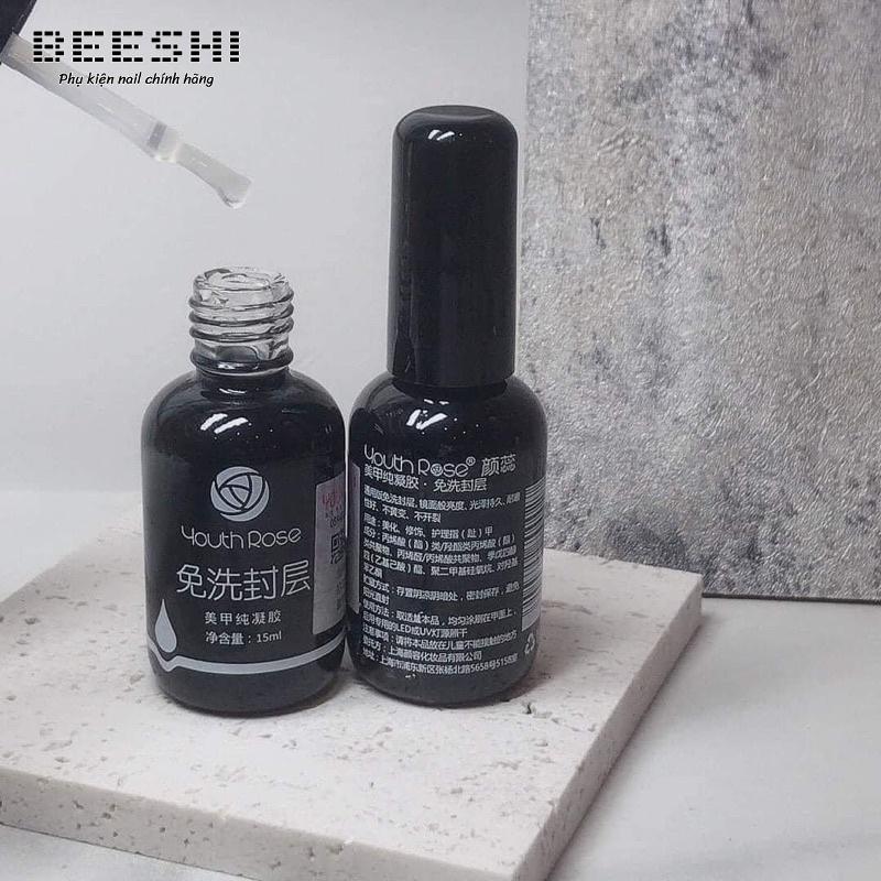 BASE TOP CỨNG MÓNG HOA HỒNG 15ml- beeshi shop nail