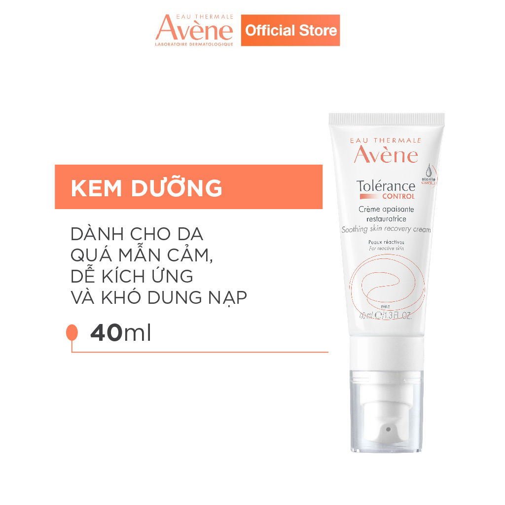 Kem dưỡng khôi phục hàng rào bảo vệ da AVÈNE CONTROL SOOTHING SKIN RECOVERY 40ml