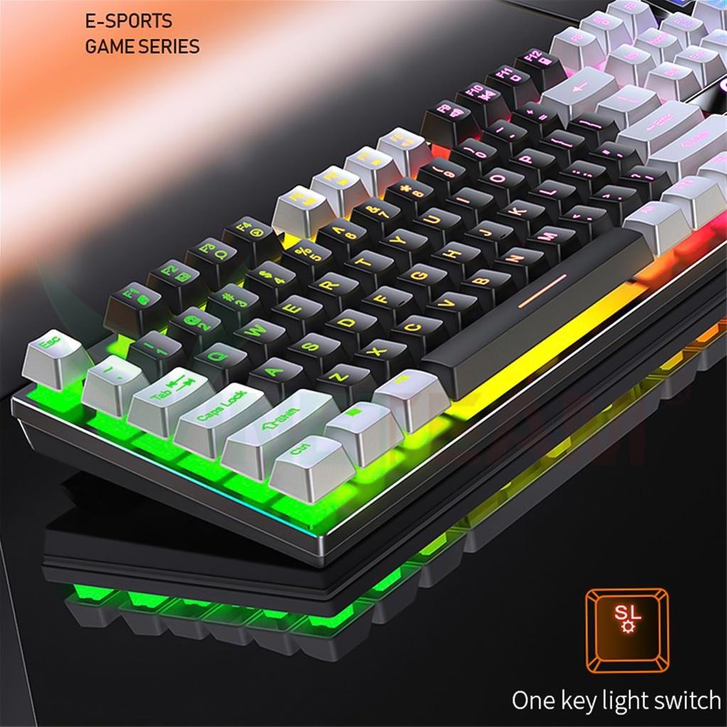 Bàn phím giả cơ YINDIAO K500 đa dạng màu sắc kèm theo đèn led 7 màu xuyên phím dành cho game thủ -dc4743