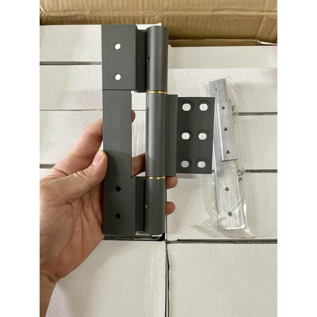 Bản lề 4D 20cm xám đậm dùng cho cửa nhôm XingFa