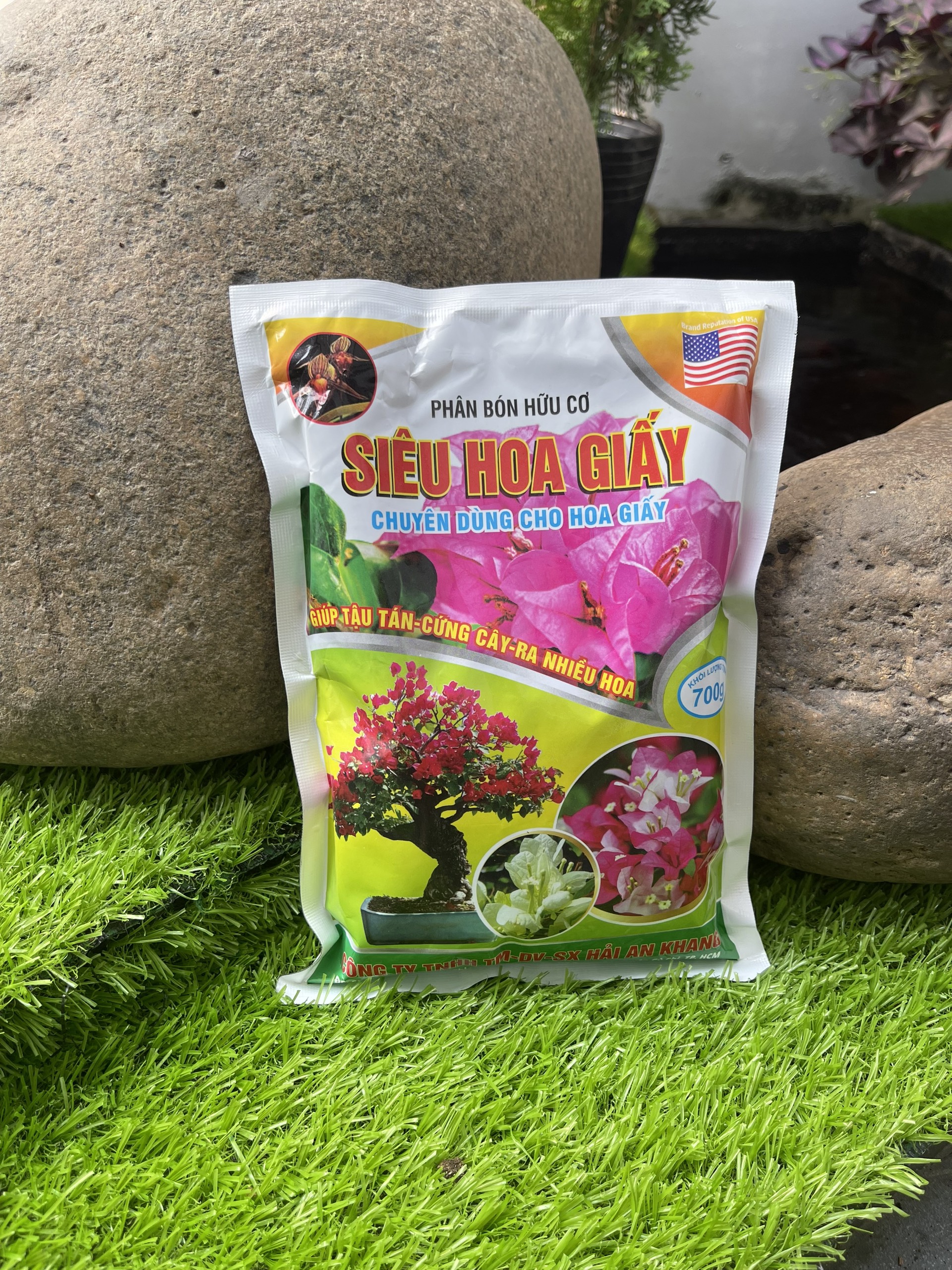 Phân hữu cơ Siêu hoa giấy gói 700gram