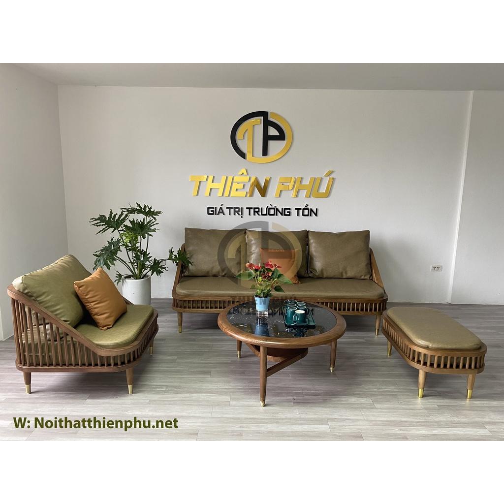 Bộ sofa KBH kết hợp bàn trà tròn Hera mới nhất cho phòng khách sang trọng