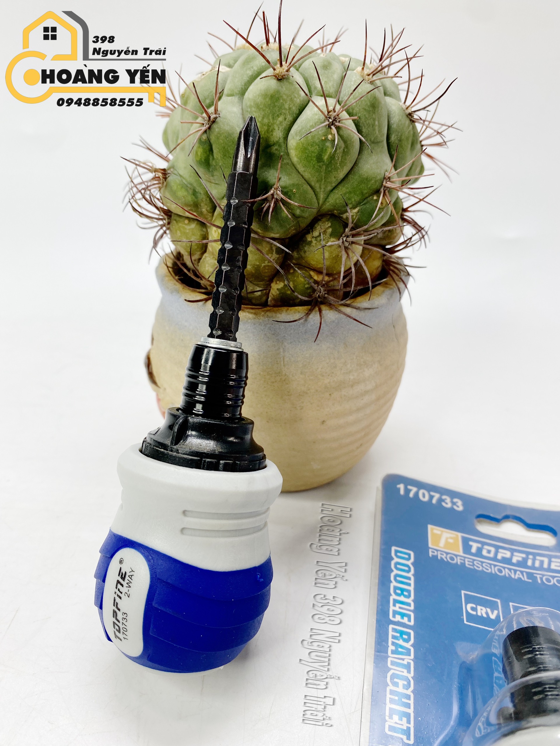 Tô vít đổi đầu trợ lực TỰ ĐỘNG TOPFINE 85mm TF170733 Tô vít 2 đầu có từ tính Tô vít có nam châm Tô vít lùn có nam châm Tô vít lùn đổi đầu có nam châm trợ lực tự động