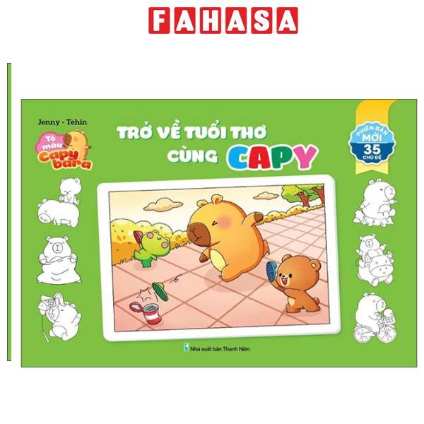 Sách - Tô Màu Capybara - Trở Về Tuổi Thơ Cùng Capy