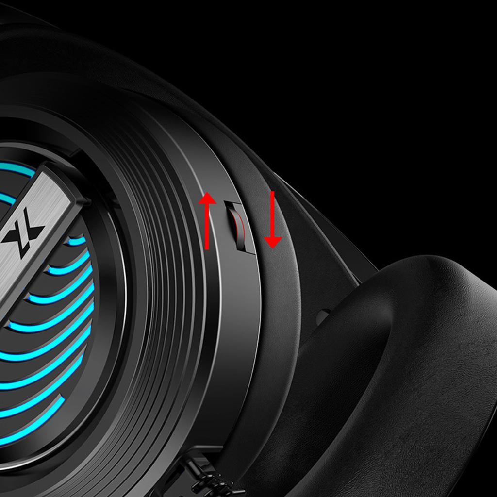 X9 USB + 3.5mm Gaming Headset with Mic 7 LED for PS4 PC Laptop black