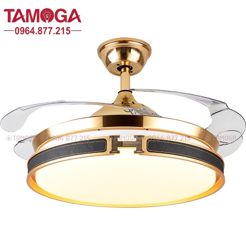 Quạt trần TAMOGA Hermes 1288 Động cơ 6 số + Tặng kèm điều khiển từ xa HÀNG CHÍNH HÃNG