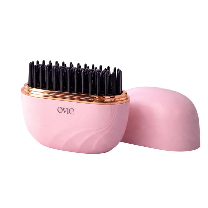 Lược Điện Chải Duỗi Tóc OVIE HB-208 – Giải Pháp Sáng Tạo Cho Mái Tóc Mượt Mà, Sáng Bóng, uốn cụp ngọn tóc ENCHEN