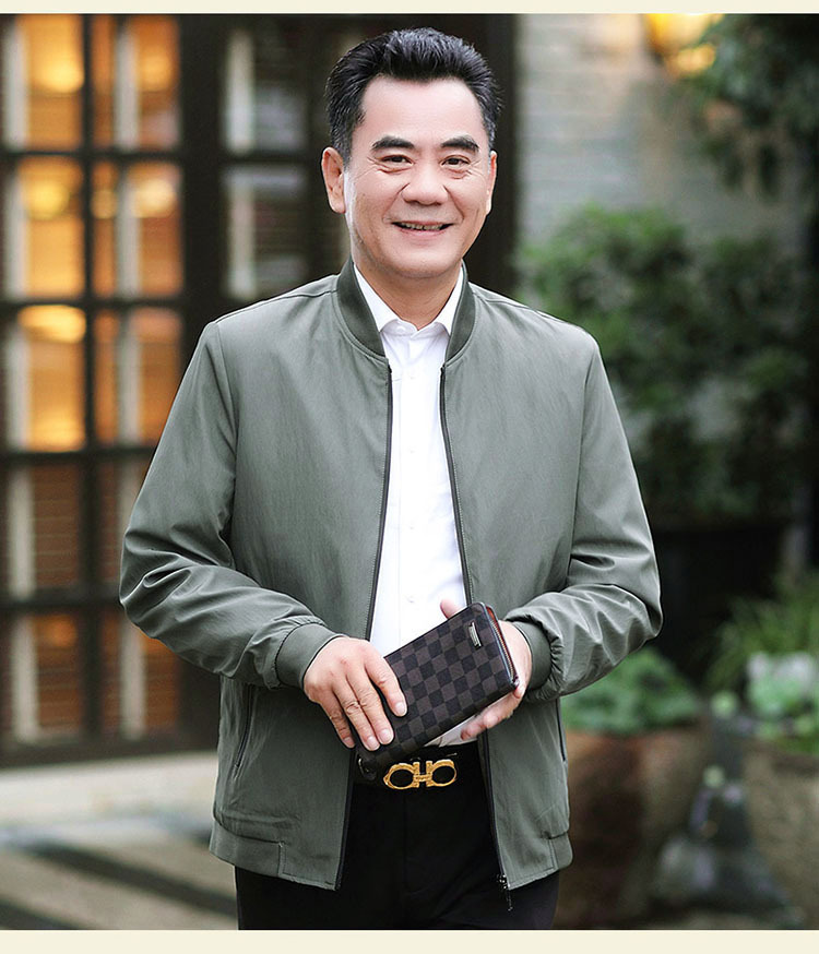 Áo Khoác Nam Trung Niên Mỏng Nhẹ Thời Trang AK04 - Hàng Quảng Châu Cao Cấp