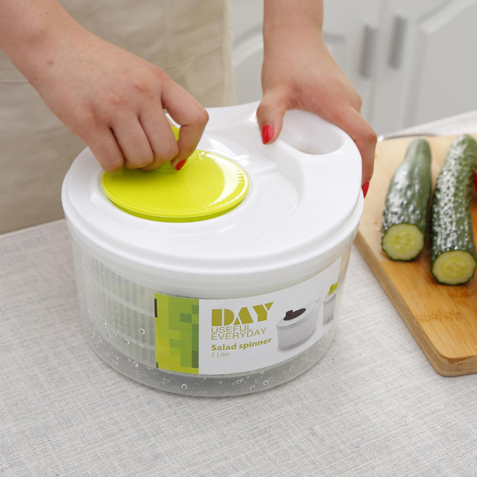 Máy Sấy Rau Củ Quả Salad 3l bằng tay Tiện Dụng
