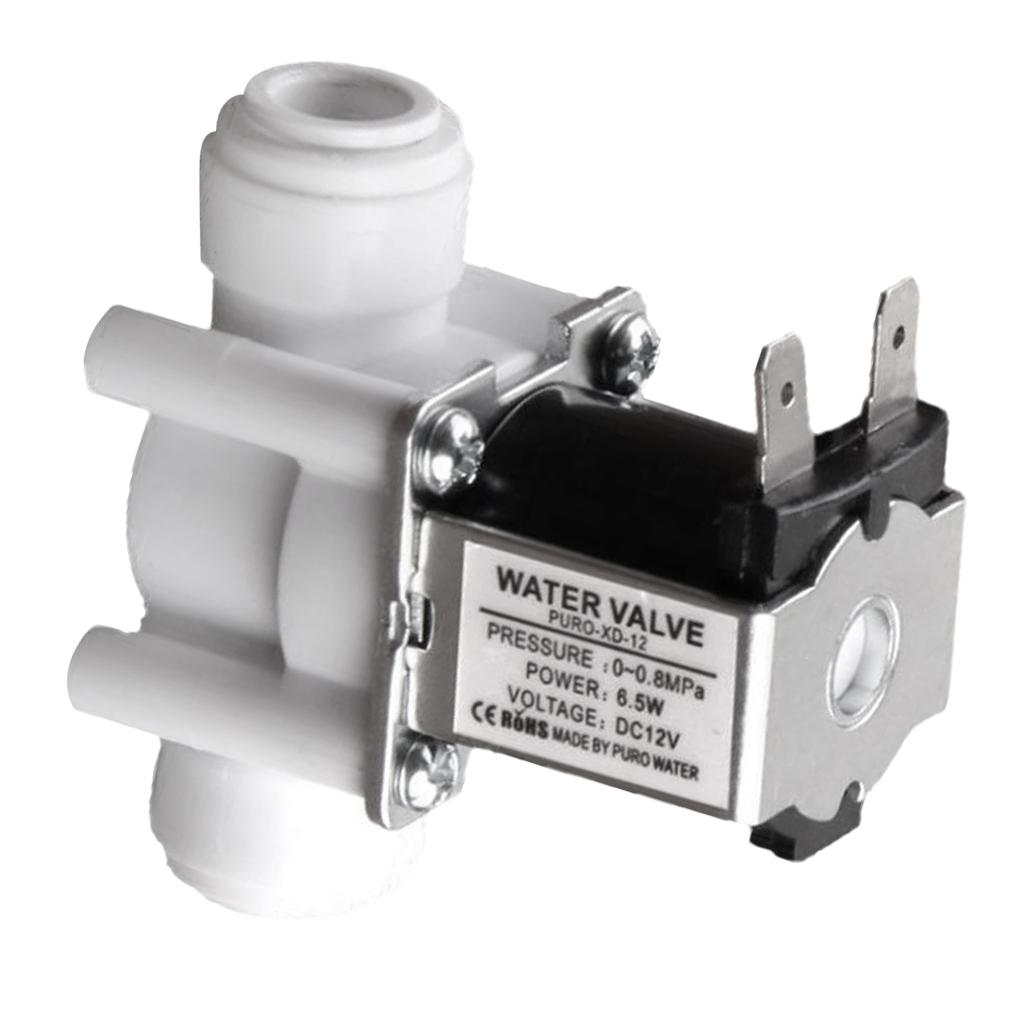 3/8 Inch 12V Inlet Feed Water Solenoid Valve, Made of food-grade POM plastic, 100% non-toxi