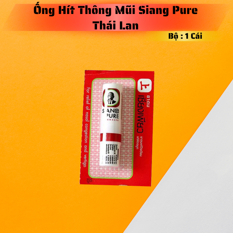 Ống Hít Thông Mũi SIANG PURE 2ml - Thái Lan