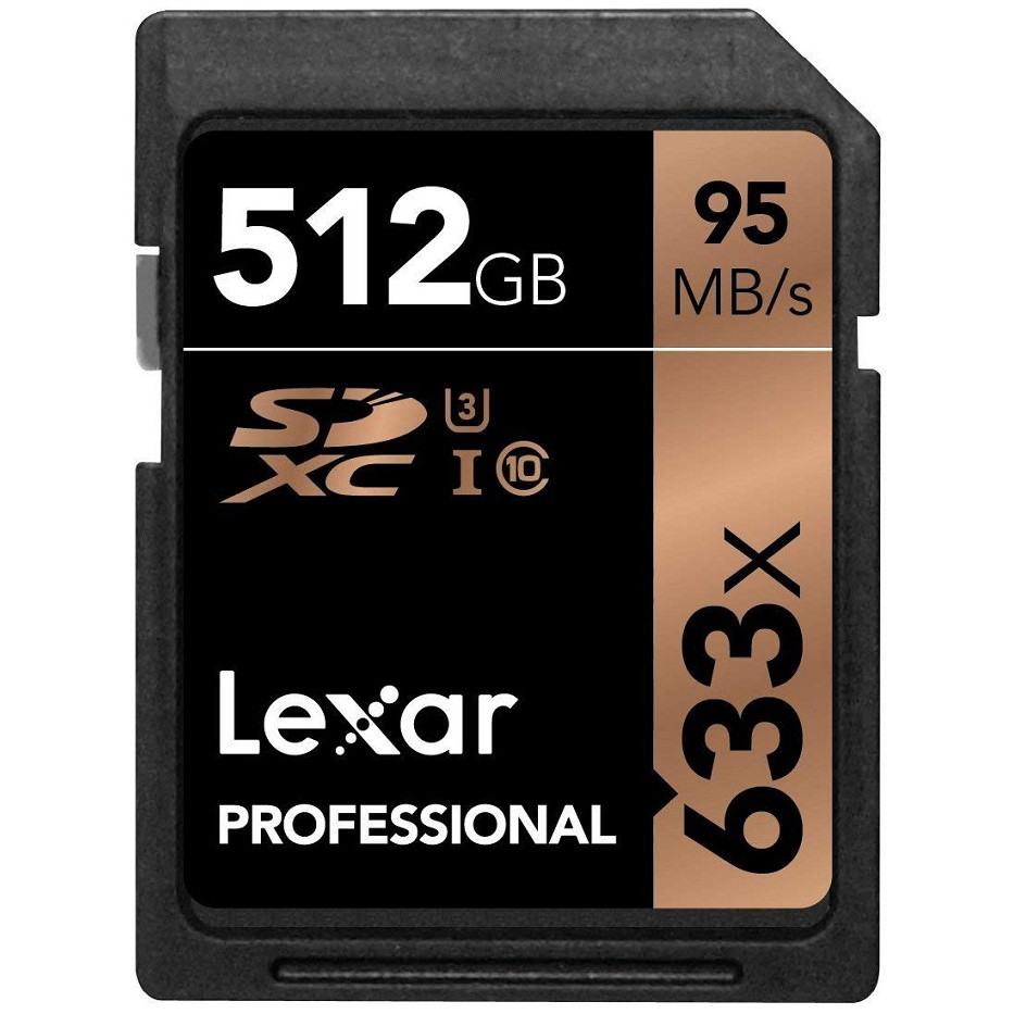 Thẻ Nhớ SDXC Lexar Professional 633x 512GB UHS-I 95MB/s - Hàng Nhập khẩu