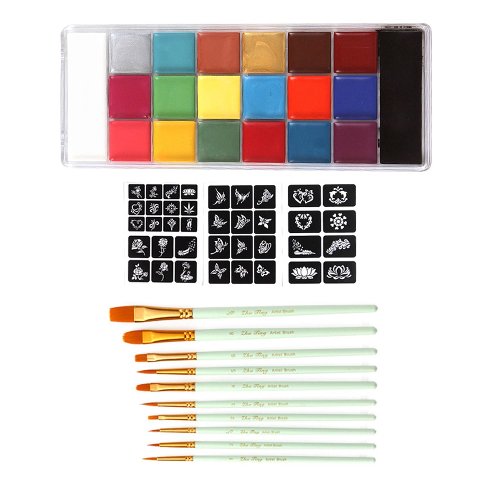 Halloween Kids Children Face Painting Kits Green