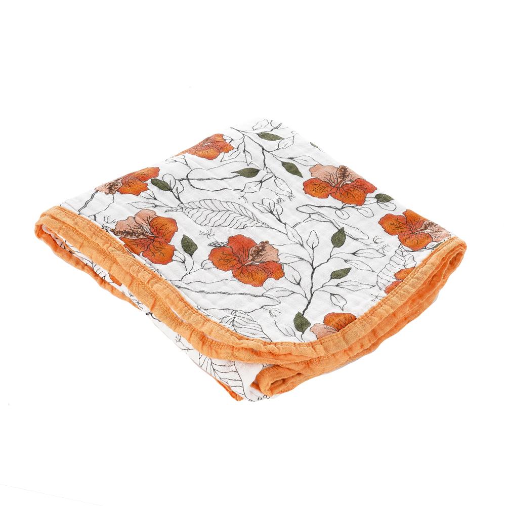 Happyflute 4 Lớp 100% Cotton Đa Năng Sơ Sinh Cho Bé Tắm Có Thể Giặt Có Thể Tái Sử Dụng Đầm Chăn