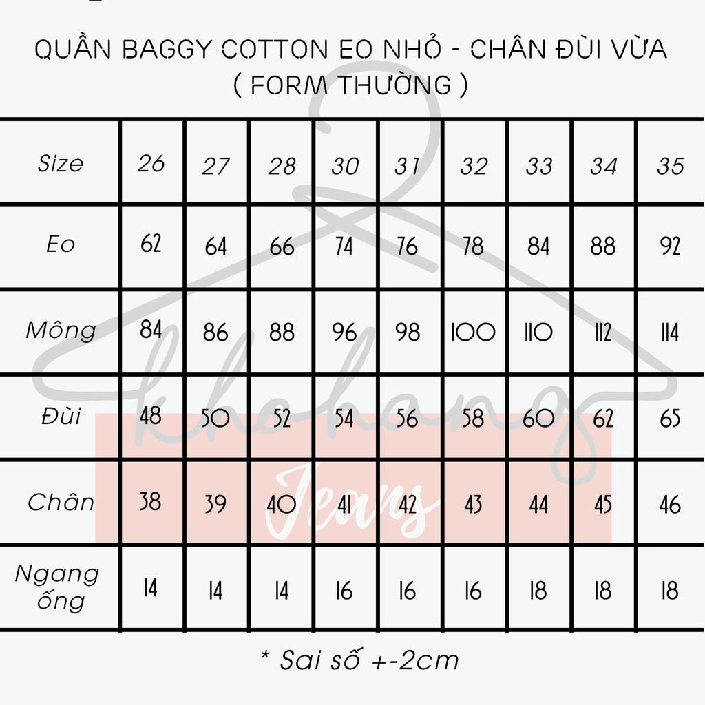  Quần jean Baggy Trơn Xanh Đá Đậm - Form Đẹp