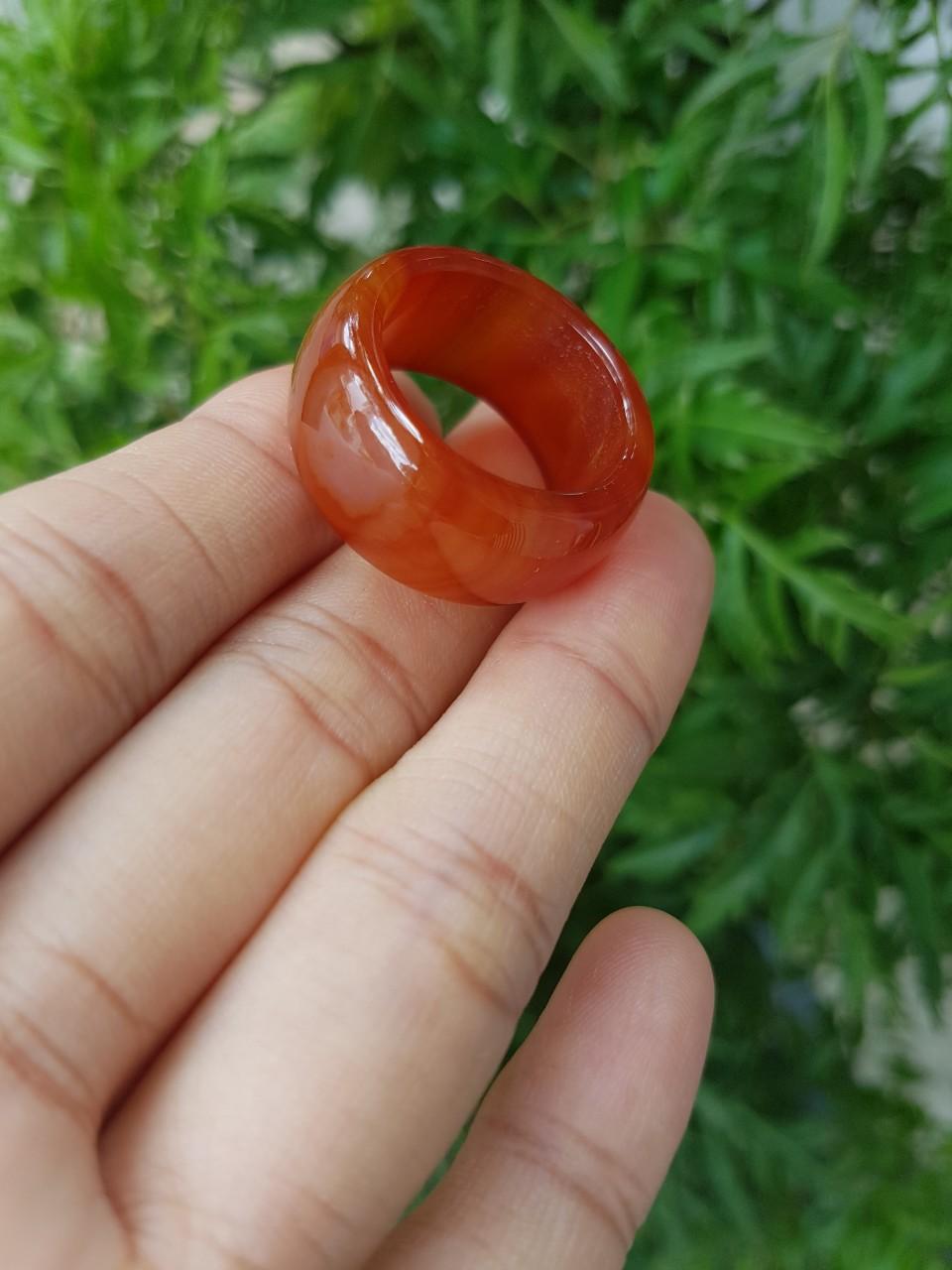 Nhẫn mã não đủ màu, size 20mm