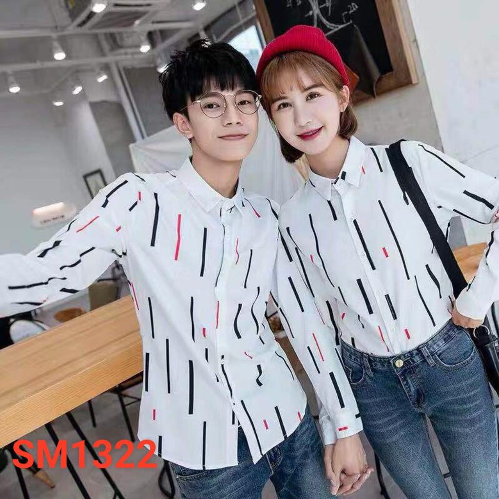 Áo sơ mi nam họa tiết sọc in SM1322
