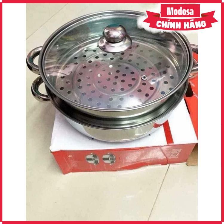 Nồi Hấp 2 Tầng Modosa Đa Năng Đường Kính 28Cm - Hàng Chính Hãng