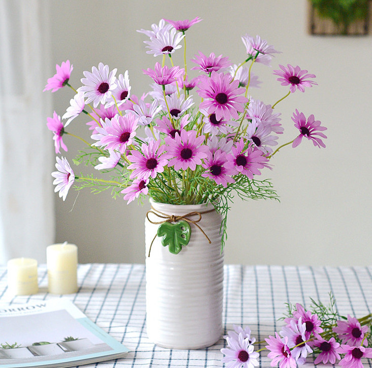 Hoa cúc nhỏ Daisy - hoa lụa thủ công cao cấp, Hoa decor, trang trí nhà cửa