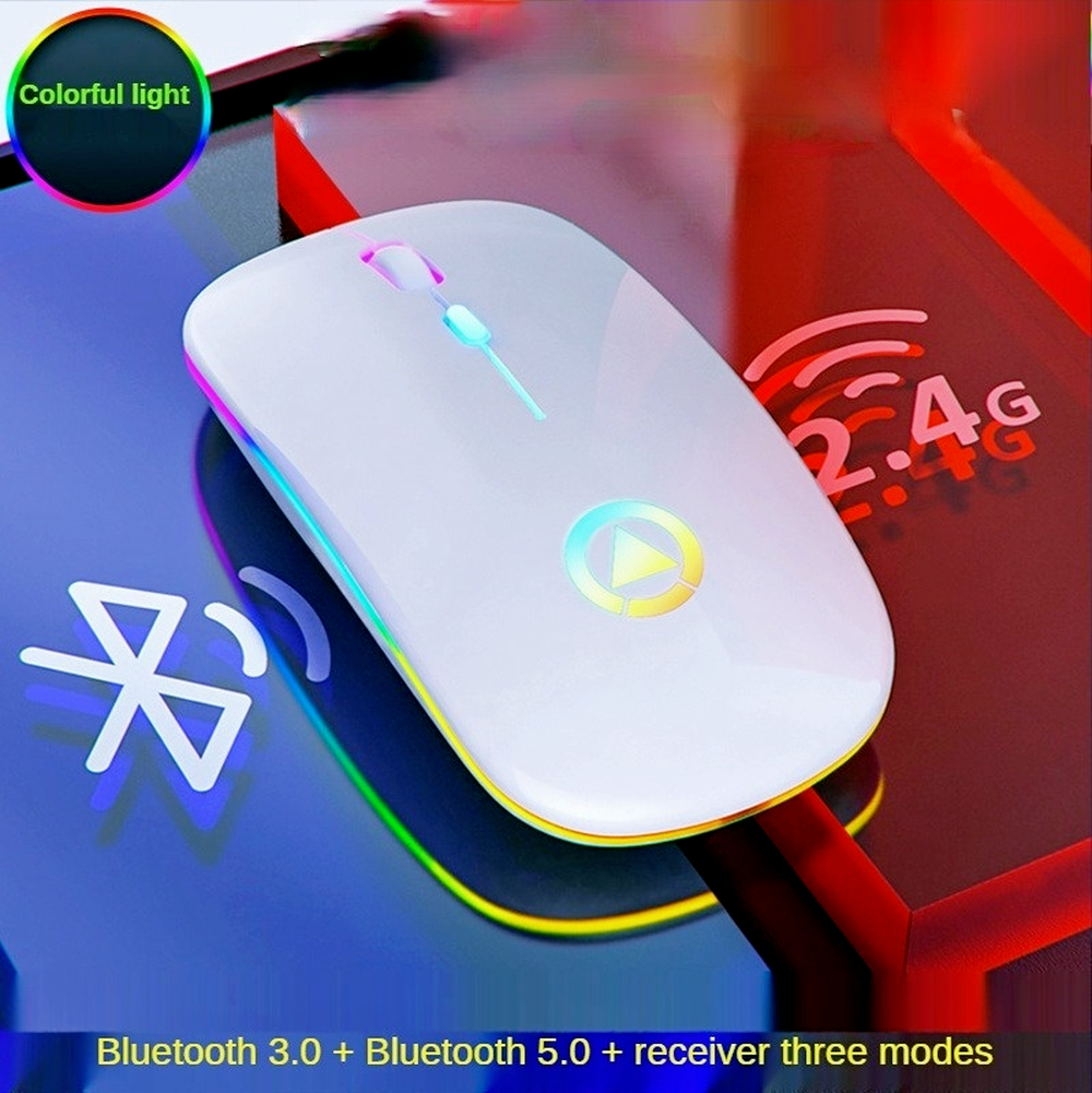 Sạc Không Dây, Sử Dụng An Toàn Màu Sắc Chuột Có Đèn Nền Cho Laptop PC Wirelesss Bluetooth Cho Laptop Mac