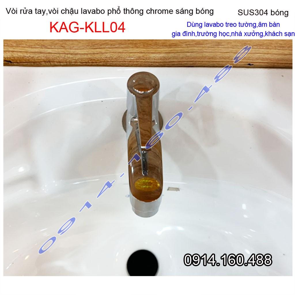 Vòi lavabo lạnh rửa mặt tay vuông gạt chome bóng nước mạnh sử dụng tốt siêu bền