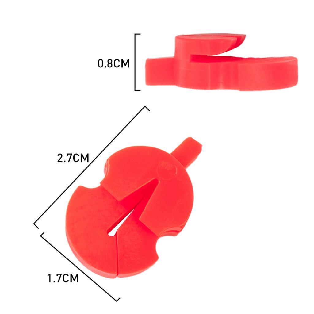 10pcs Red Violin Mute   for 1/2 3/4 4/4 Fiddle Training Practicing