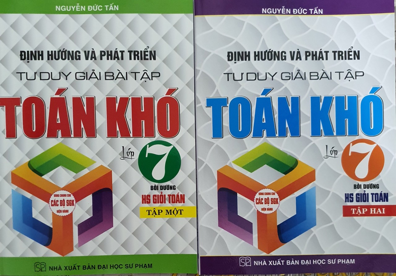 Sách - Combo Định Hướng Và Phát Triển Tư Duy Giải Bài Tập Toán Khó Lớp 7 Tập 1 + 2 (Dùng Cho Bộ Sách Giáo Khoa Hiện Hành)