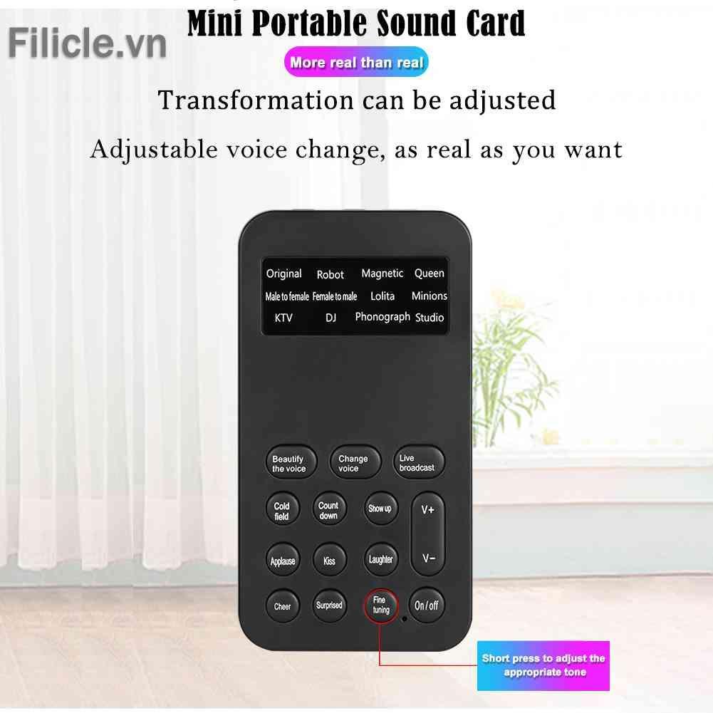 Bộ Loa Không Dây Mini Hỗ Trợ Live Changer Sound Card