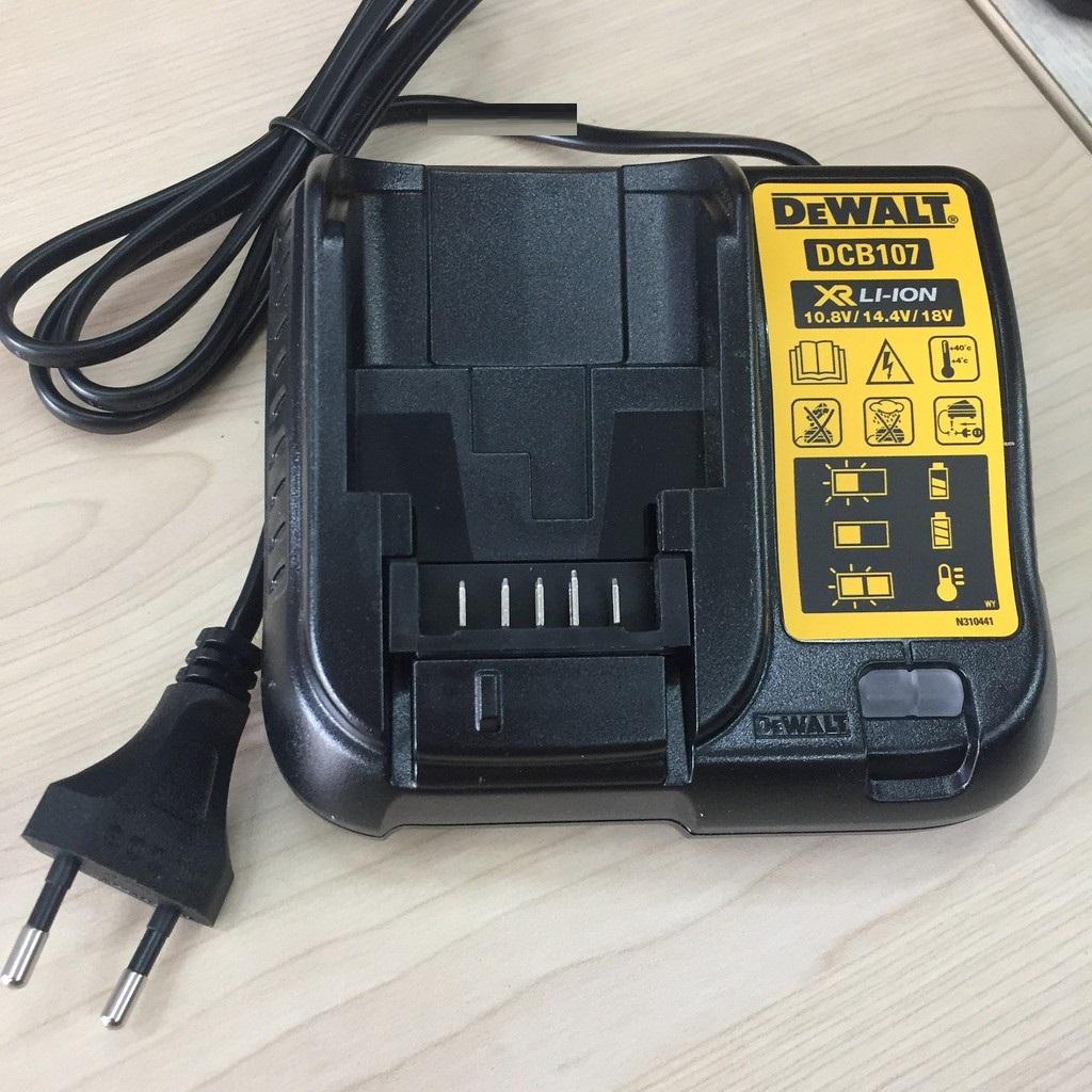 BỘ SẠC PIN 10.8-18V DEWALT DCB107-B1- HÀNG CHÍNH HÃNG