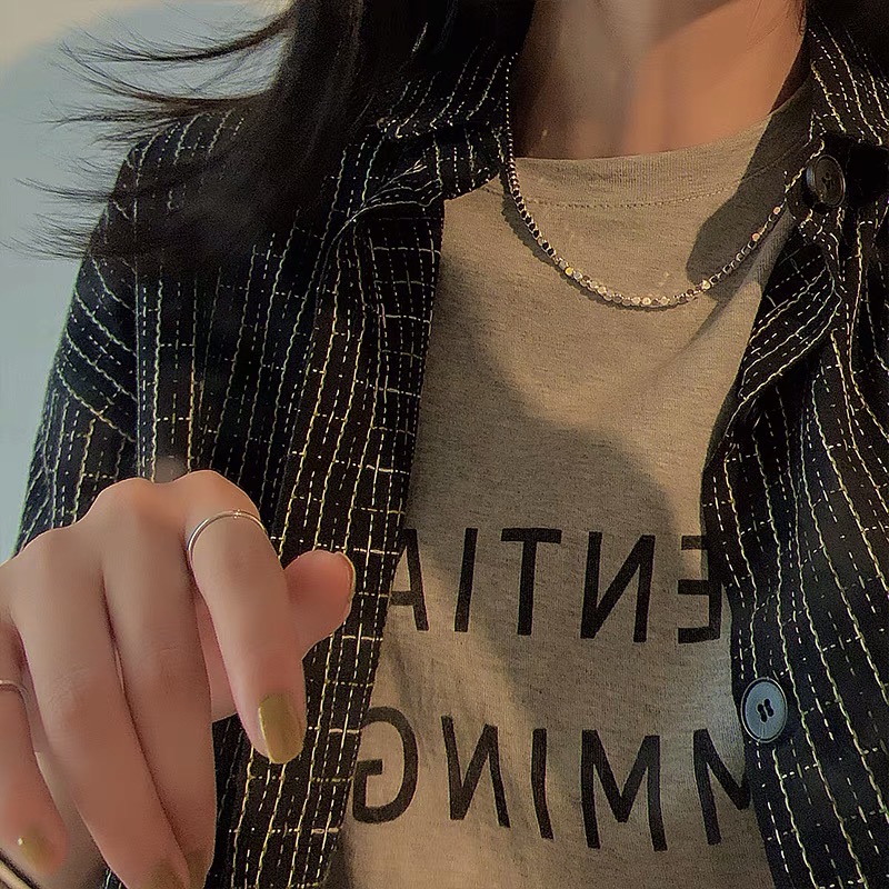 Vòng cổ dây chuyền unisex nam nữ retro