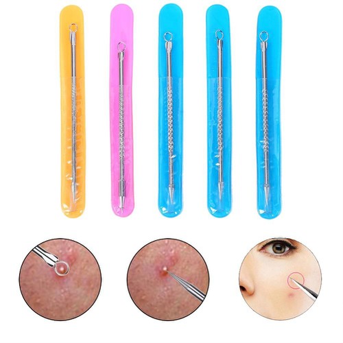 Que Nặn Mụn, kim nặn mụn, cây lấy mụn 12cm dùng trong spa