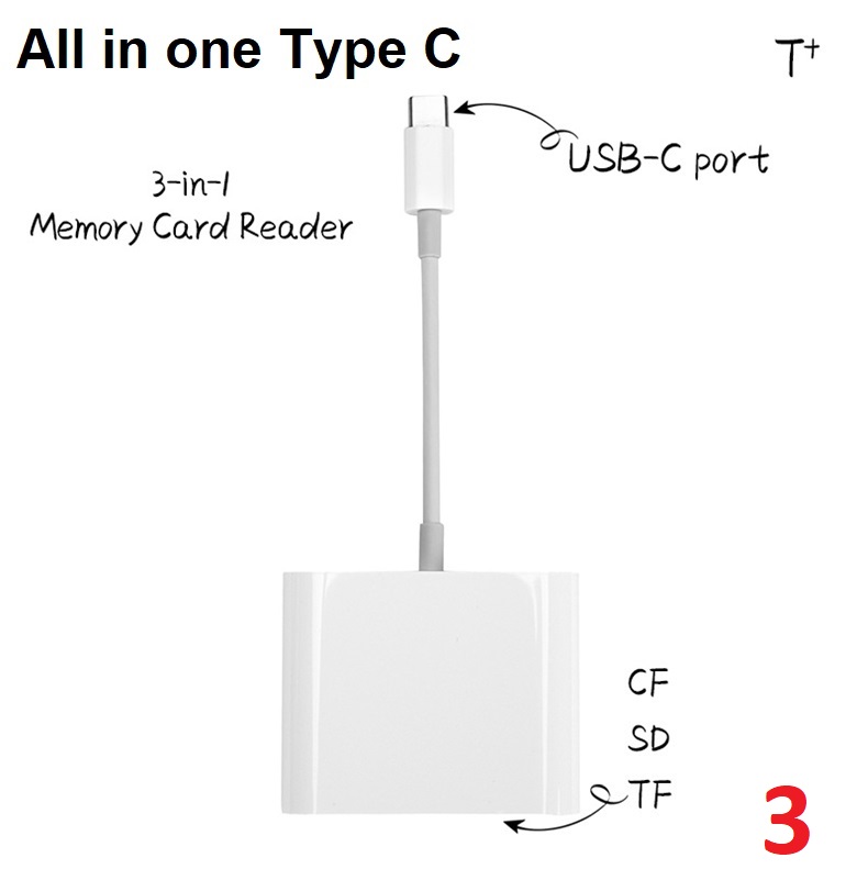 Các loại đầu đọc thẻ điện thoại dành cho Apple, Androi đọc TF, SD, CF, USB