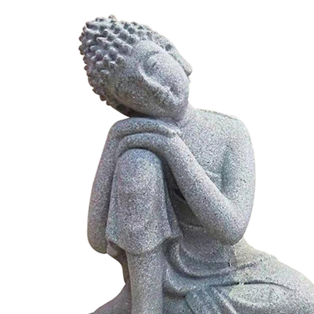 2pcs Buddha Statue Zen Figurine Home Docor Large Sleeping Buddha