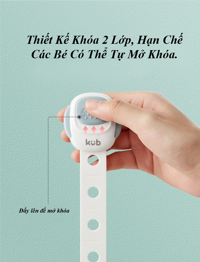 Dây Khóa Cửa Tủ, Tủ Lạnh, Toilet, Ngăn Kéo (Set 2 Cái) - KUB