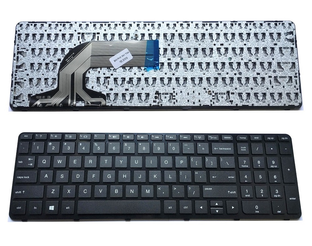 Bàn Phím Dành Cho Laptop HP Pavilion 15-E, 15-F, 15-N, 15-D, 15-R, HP 250 G2, 255 G3, 256 G2 Keyboard Có Khung