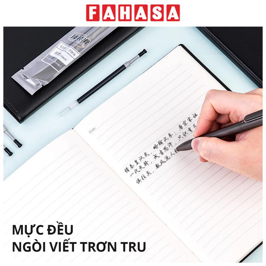 Ruột Bút Gel Dạng Bấm 0.5 mm - Deli S221 - Mực Đen