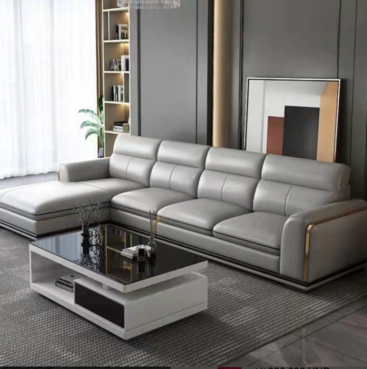 Sofa da góc L cao cấp Tundo HDCT-09