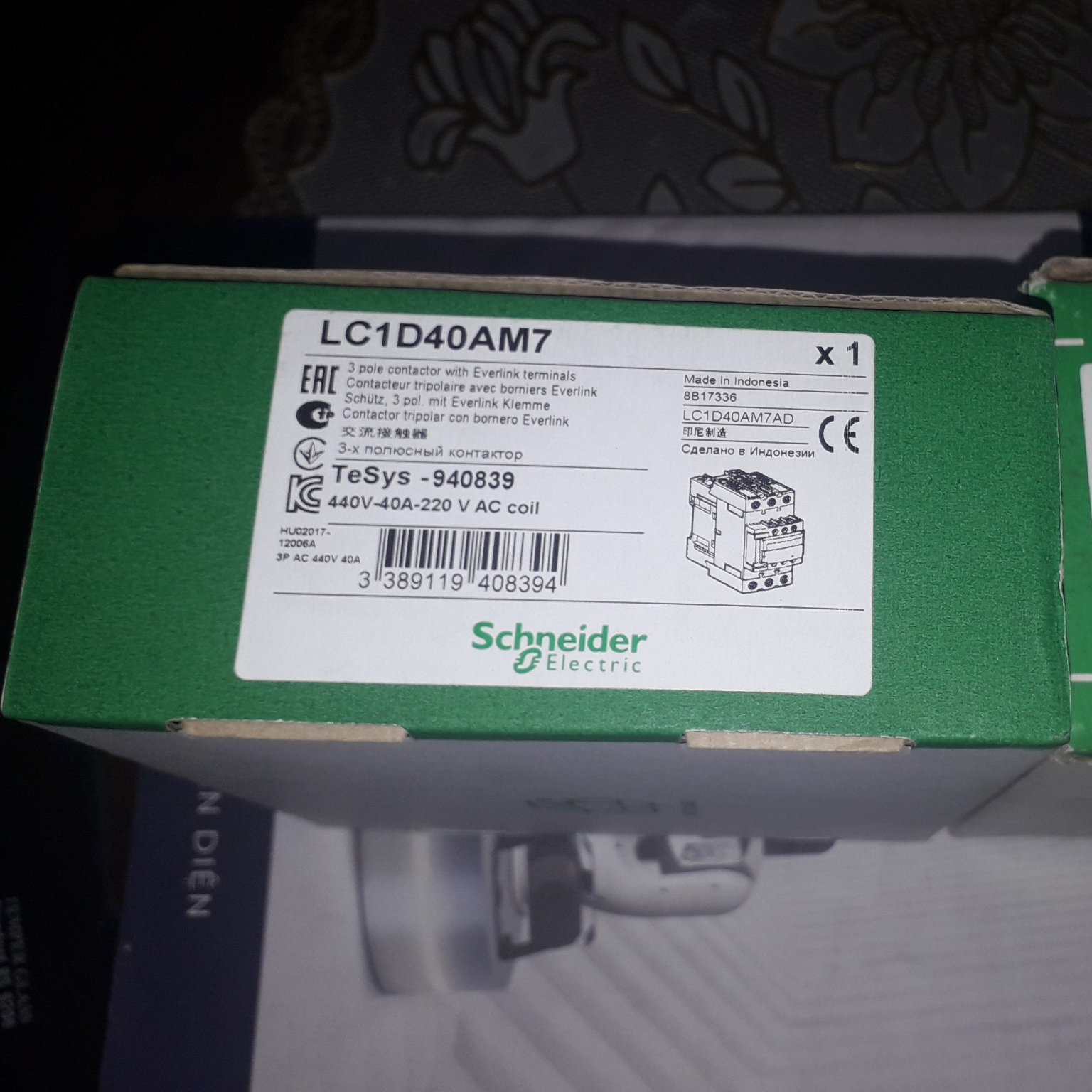 Khởi động từ LC1D40AM7 Schneider