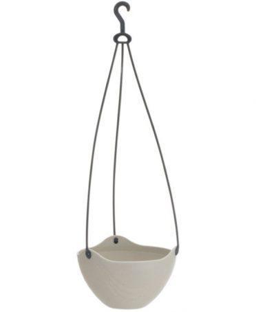 Chậu hoa màu trắng có dây treo 20cm nội địa Nhật Bản