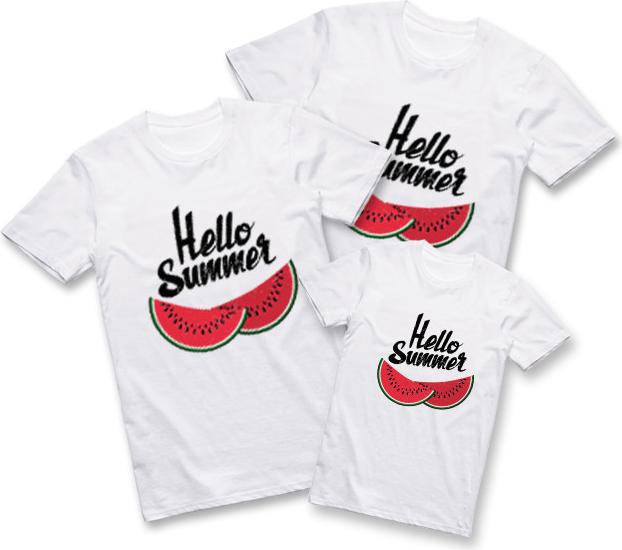 Áo Thun Gia Đình ATLAN Mã TKA58 Màu Trắng